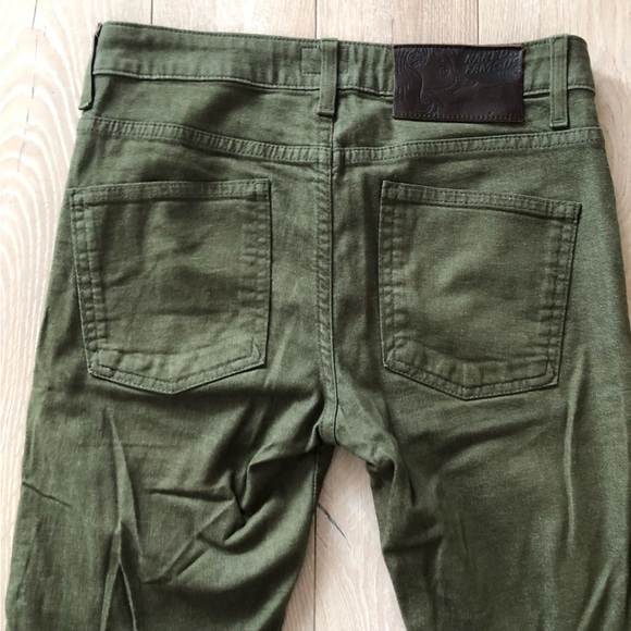 Naked & Famous Denim Skinny Guy Green Stretch Jeans Size 30 - Picture 15 of 16